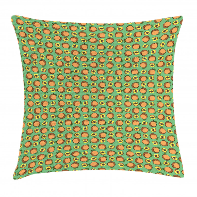 Half Slices Seeds Fruits Pillow Cover