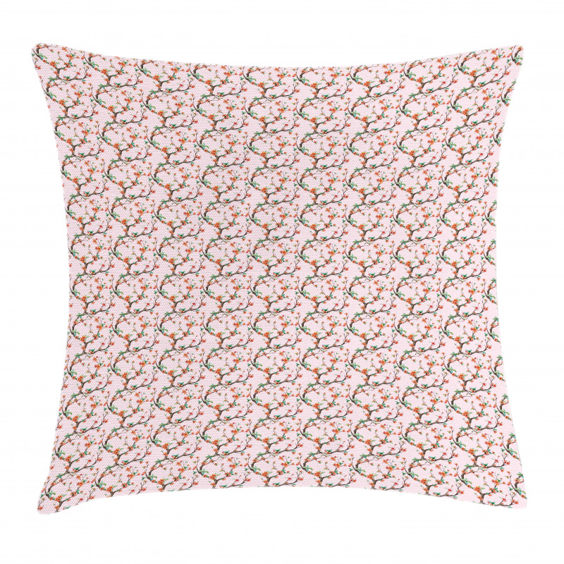 Sakura Tree Branches Pillow Cover