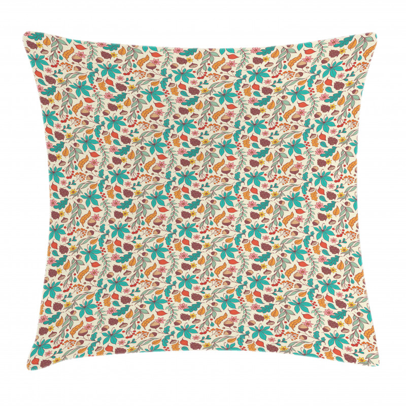 Seasonal Nuts and Berries Pillow Cover