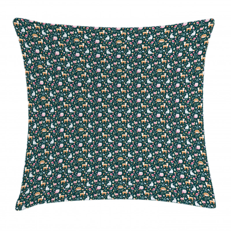 Woodland Nature Pattern Pillow Cover