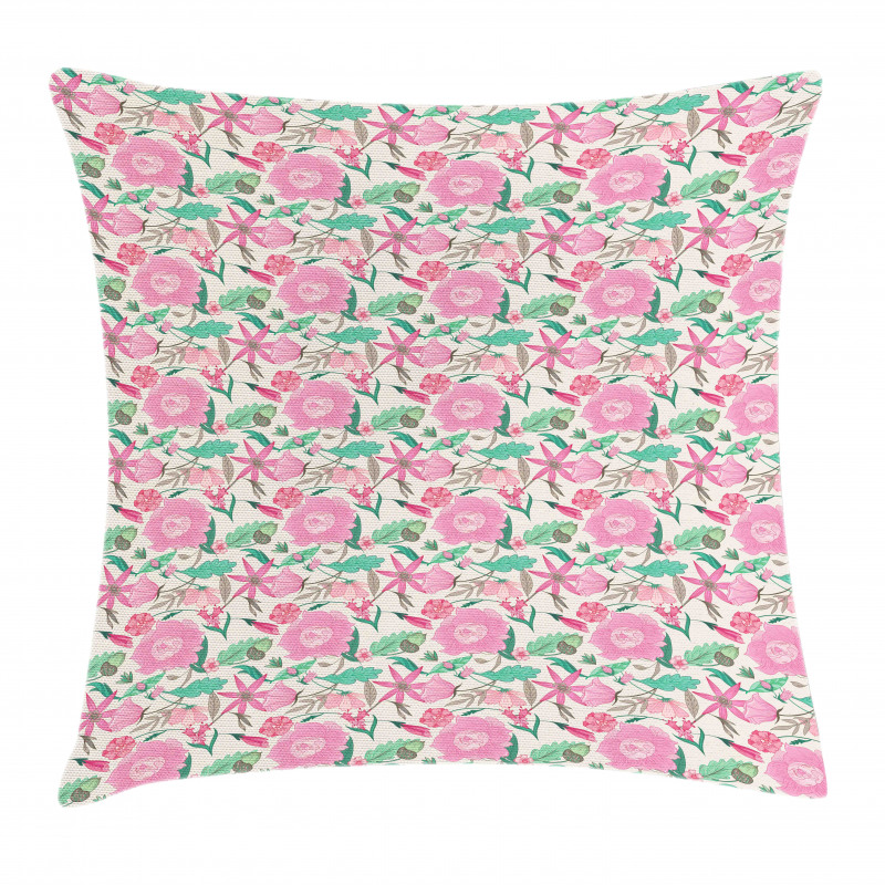 Vintage Nature in Bloom Pillow Cover