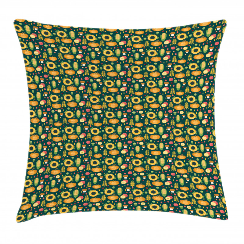 Harvest in Fall Season Pillow Cover