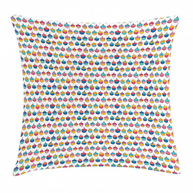 Abstract Colorful Nuts Pillow Cover