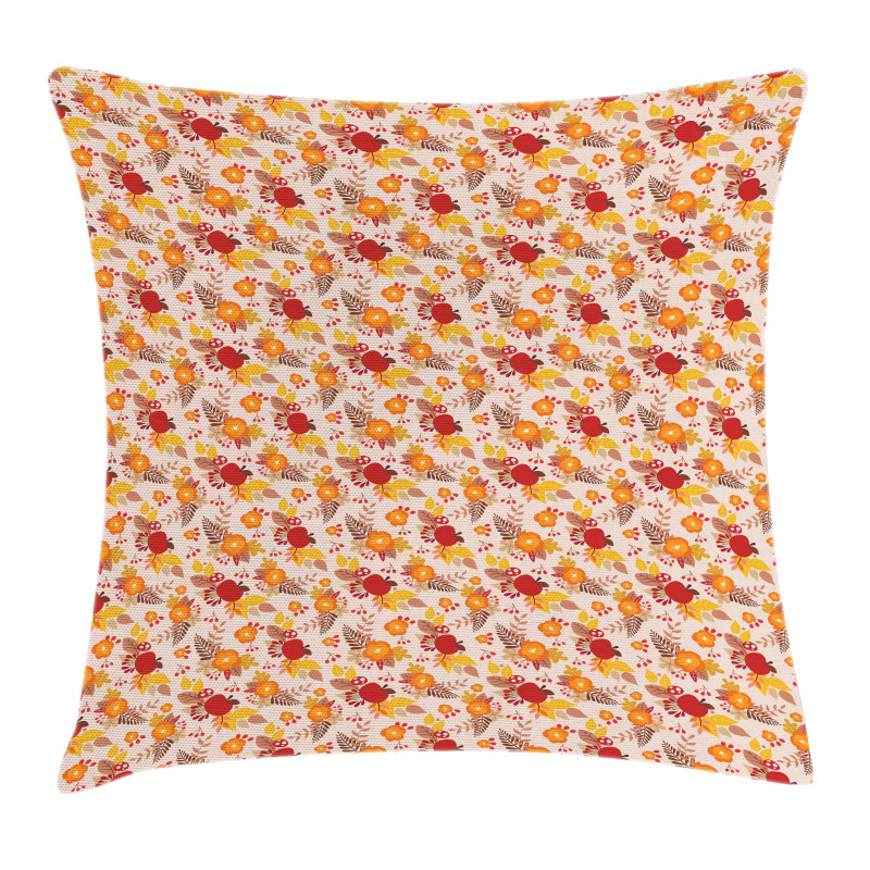 Warm Colored Foliage Pillow Cover