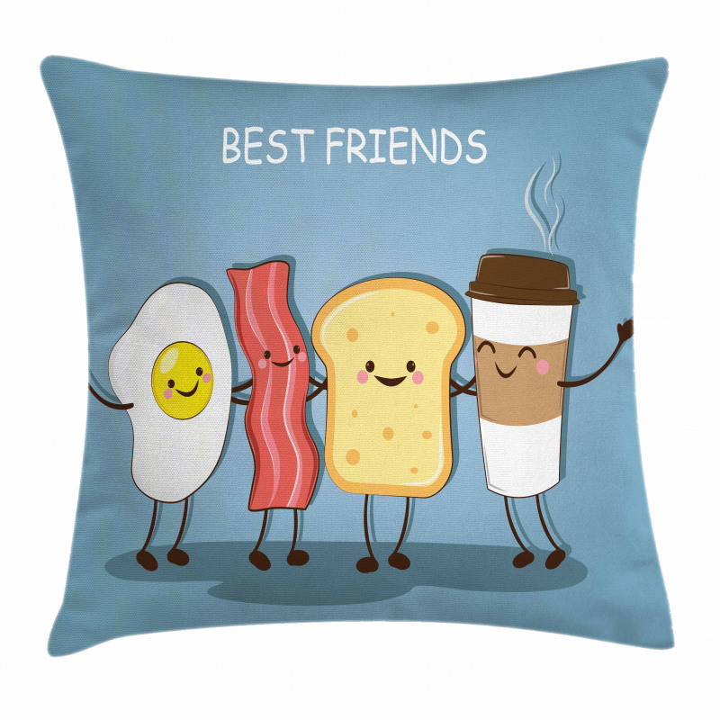 Morning Best Friends Pillow Cover