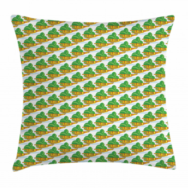 Animal Family Bushes Pillow Cover