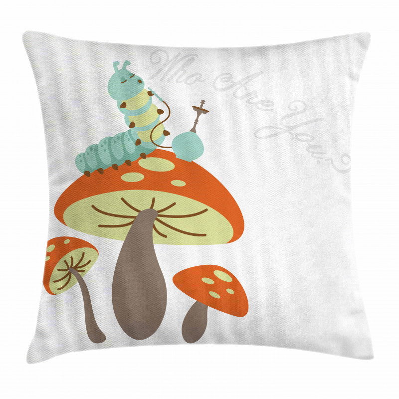 Hookah Caterpillar Pillow Cover