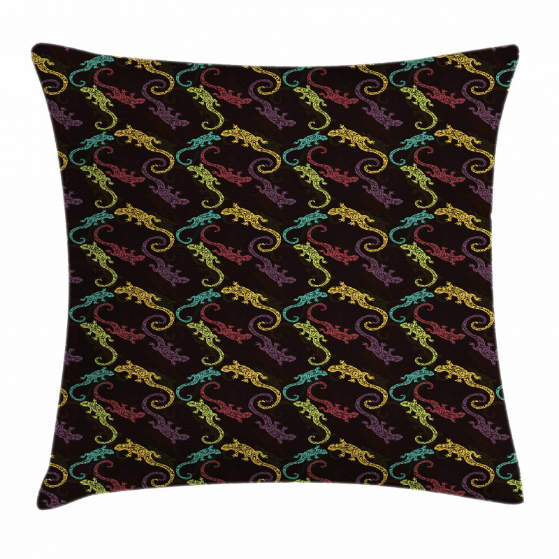 Reptiles Composition Pillow Cover