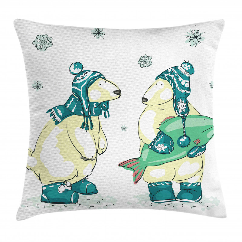 Friends Fish Xmas Pillow Cover