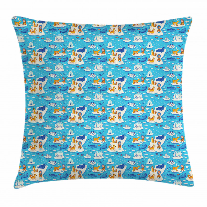 North Pole Icy Ocean Pillow Cover