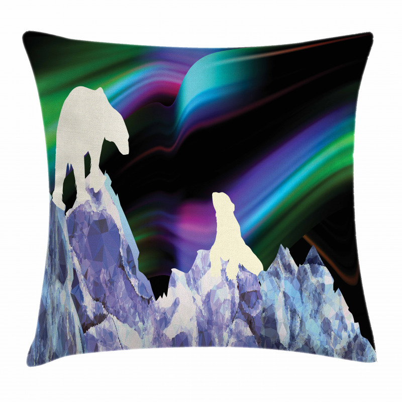 Aurora Borealis Ice Pillow Cover
