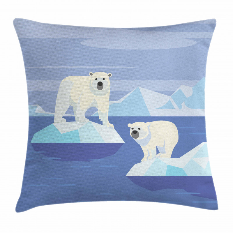 Icy Rocks Habitat Pillow Cover