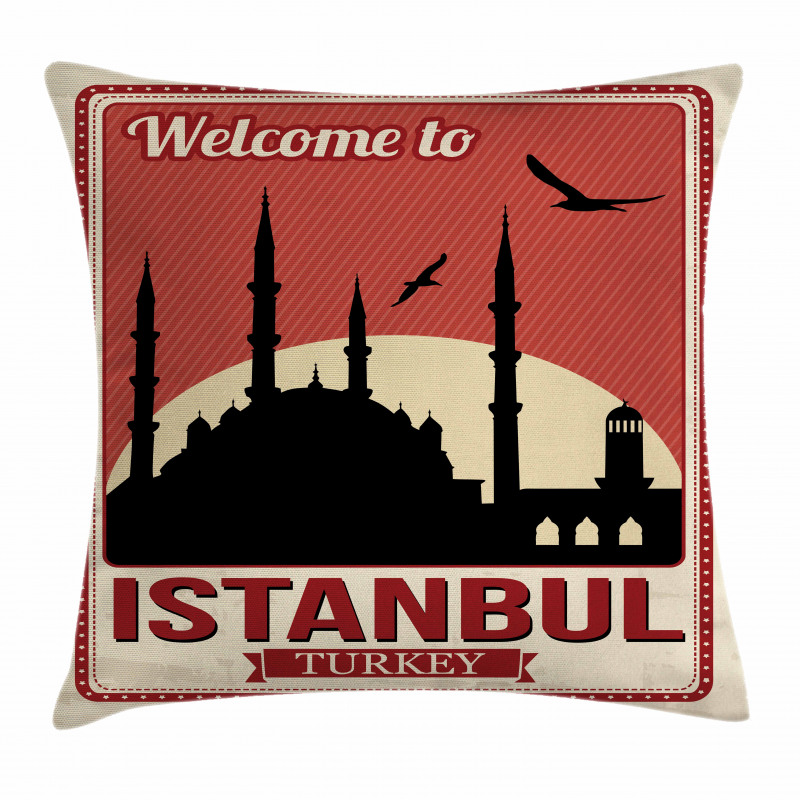 Welcome Greeting Art Pillow Cover