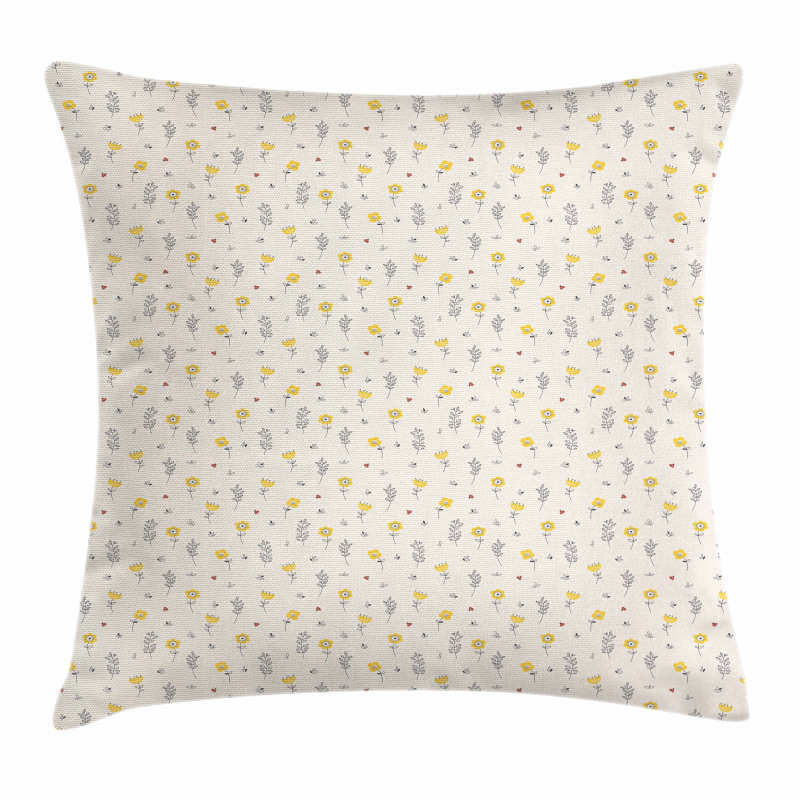 Spring Flower Branches Pillow Cover