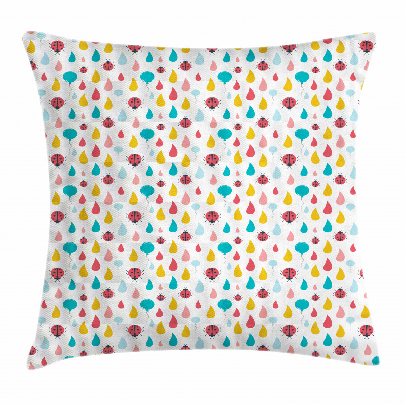 Nursery Colorful Drops Pillow Cover
