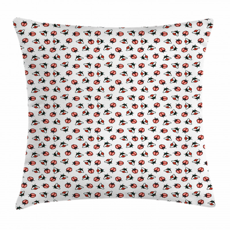 Cartoon Beetle Design Pillow Cover