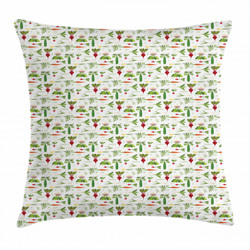 Cucumber with Carrot Pillow Cover