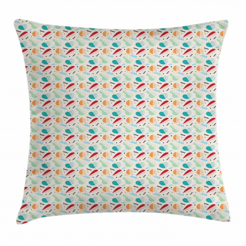 Abstract Fruit Pattern Pillow Cover