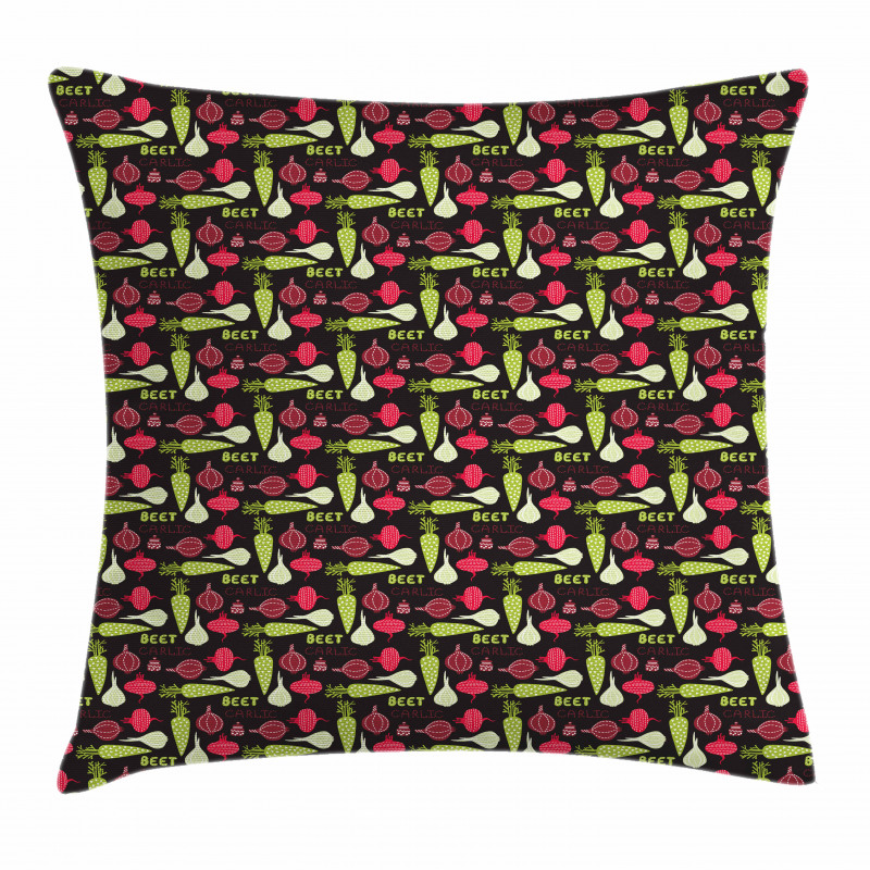 Hearts Dashed Lines Pillow Cover