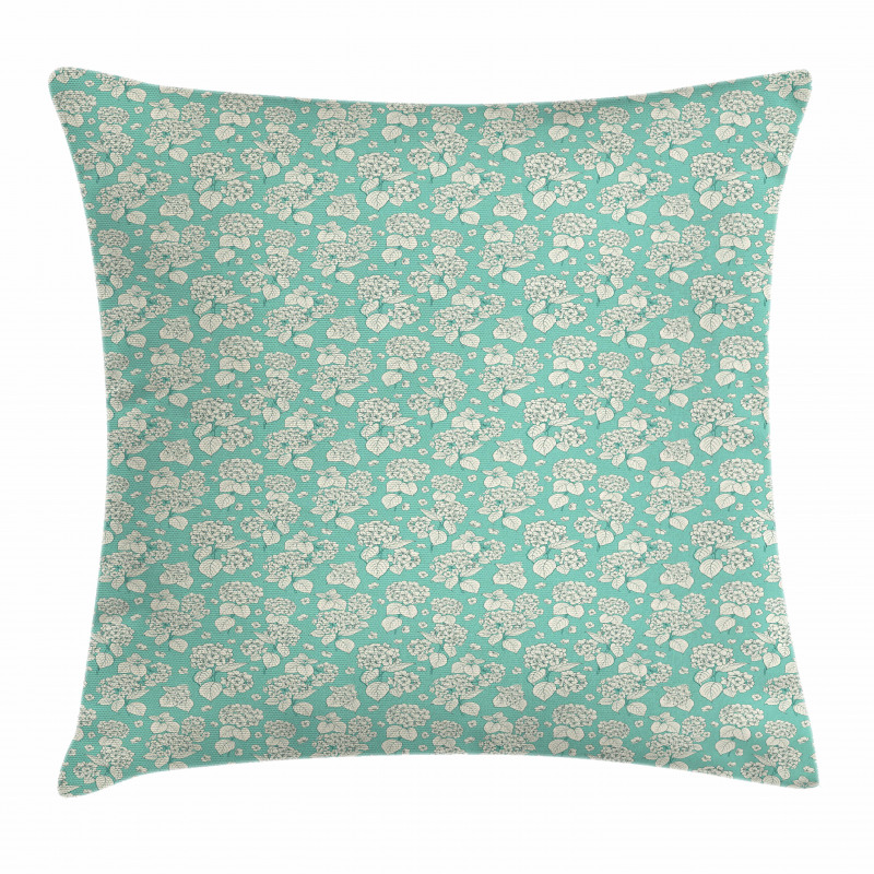 Romantic Hydrangeas Pillow Cover