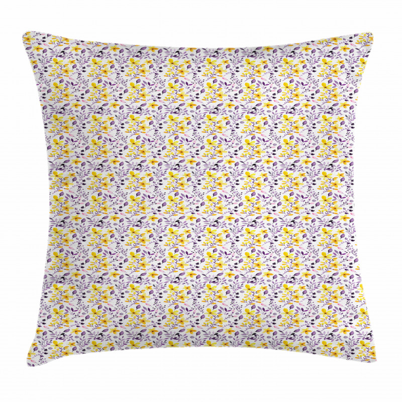 Aquarelle Folaige Petals Pillow Cover