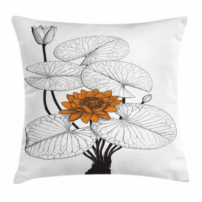 Water Lily Pillow Cover