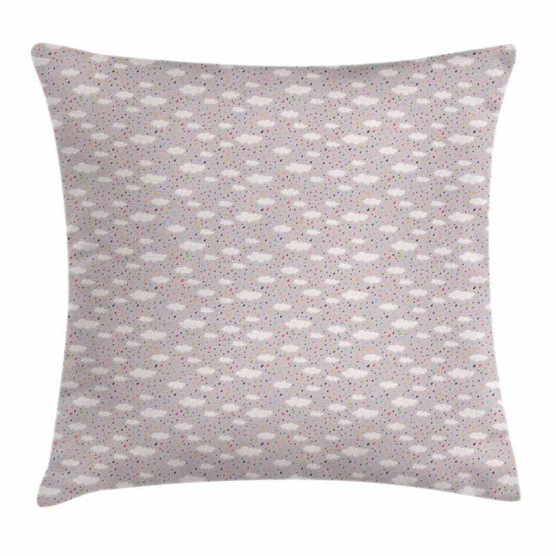 Colorful Tiny Droplets Pillow Cover