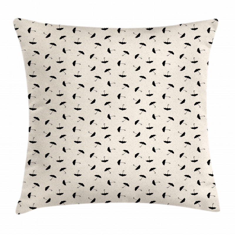 Dashed Line Droplets Pillow Cover