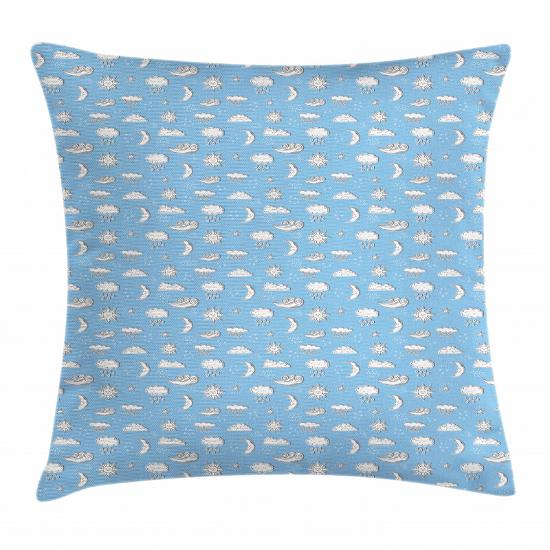 Cartoon Weather Pillow Cover