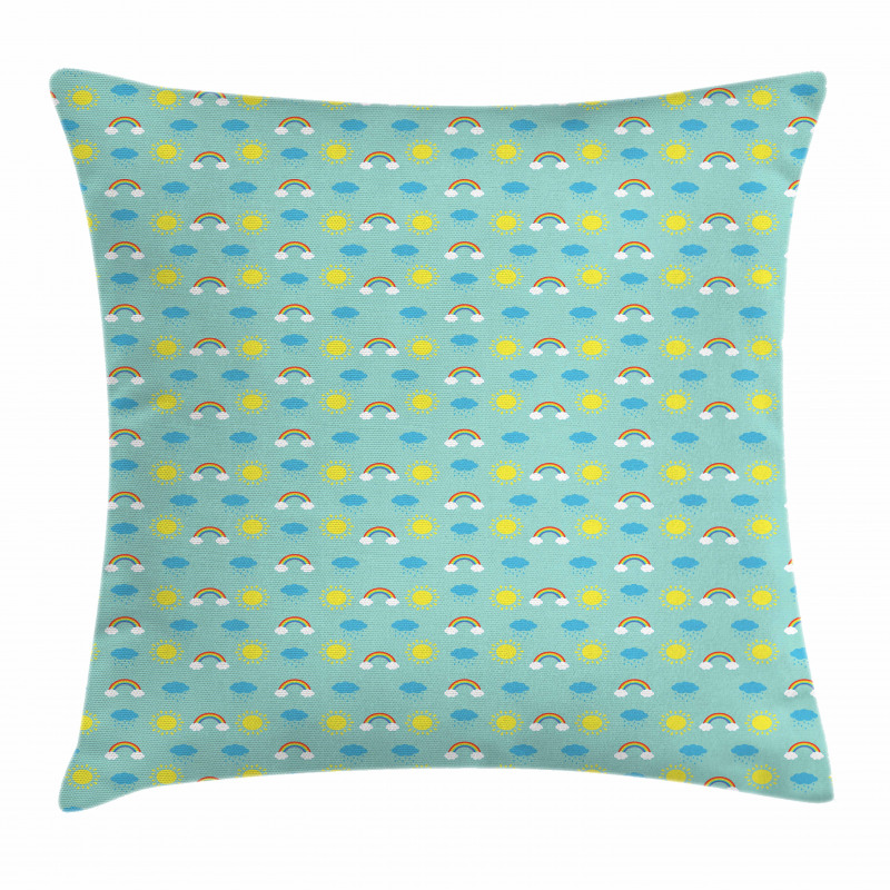 Weather and Seasons Theme Pillow Cover