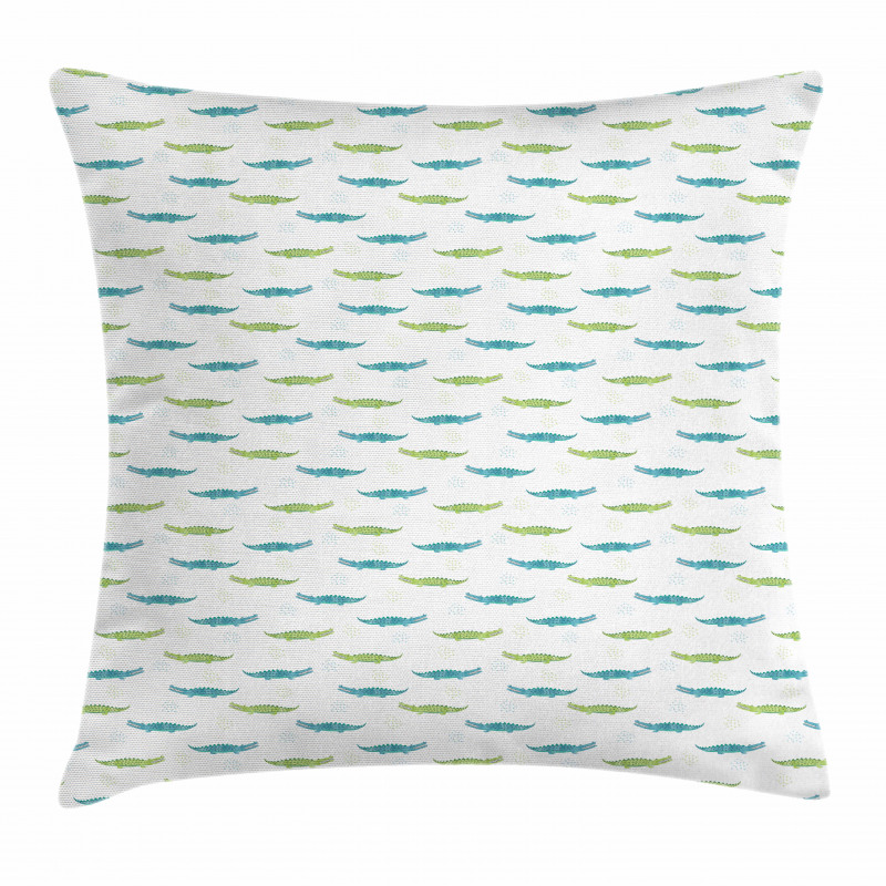 Watercolor Crocodiles Pillow Cover