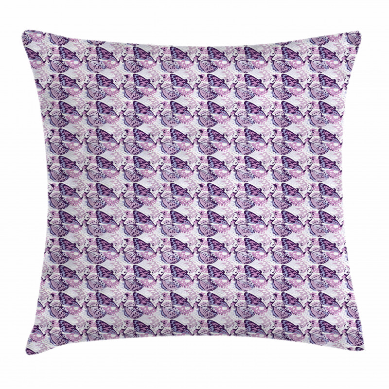 Abstract Exotic Wings Pillow Cover