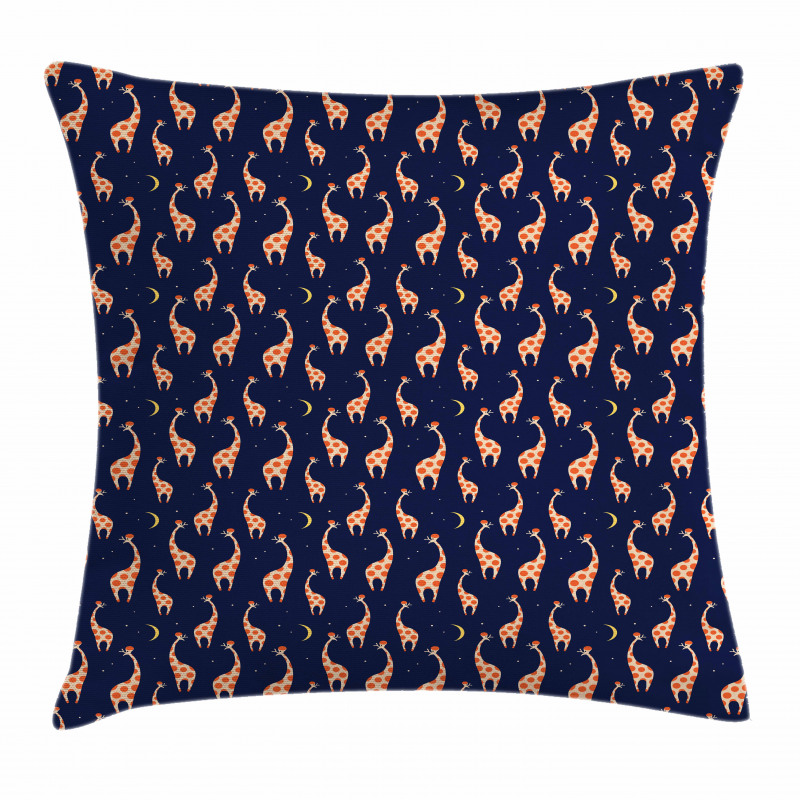Funny Animals Night Sky Pillow Cover