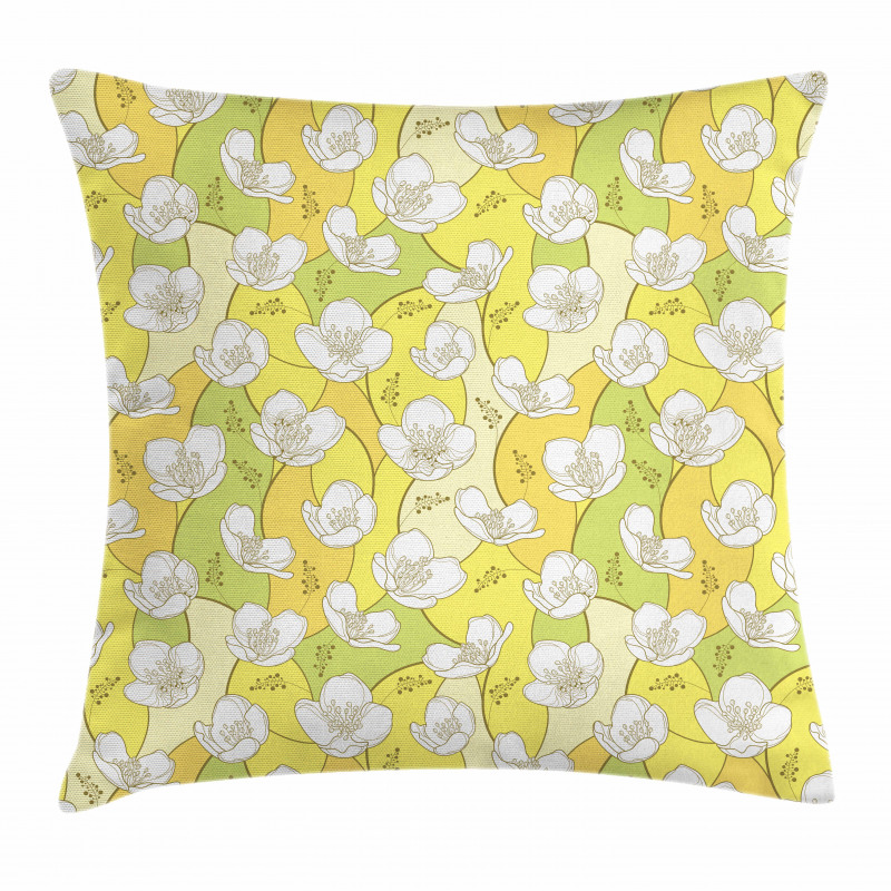 Delicate White Petals Pillow Cover