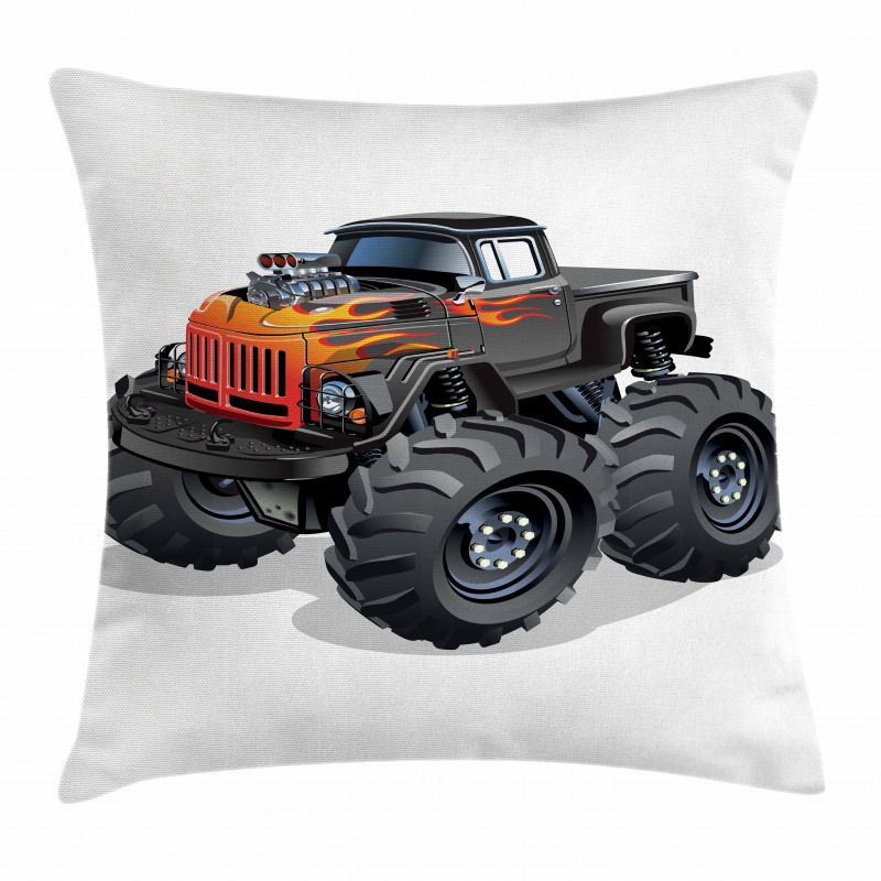 Cartoon Truck Pillow Cover