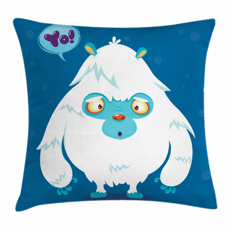 Goofy Cartoon Monster Pillow Cover