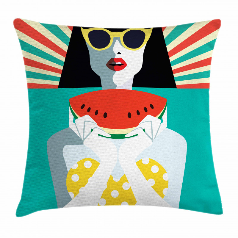 Pop Art on Holiday Pillow Cover