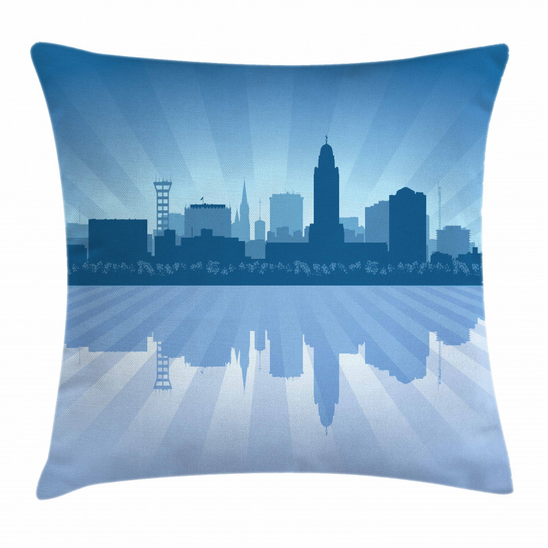 Lincoln City Skyline Pillow Cover