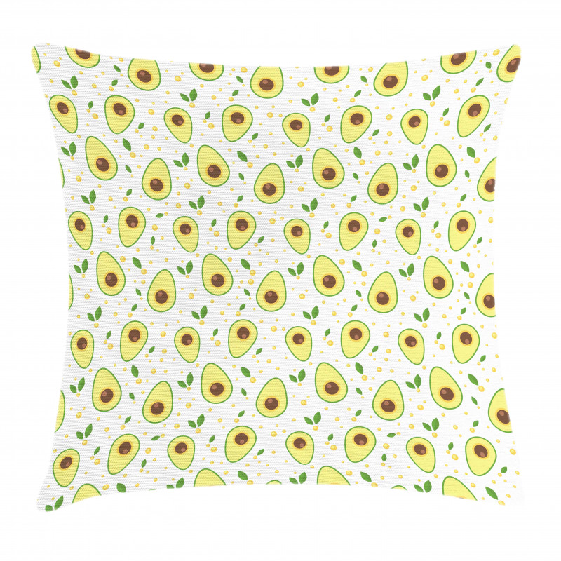 Graphic Avocado Pattern Pillow Cover