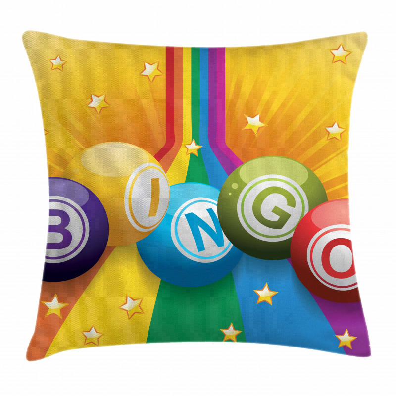 Colorful Balls Rainbow Pillow Cover