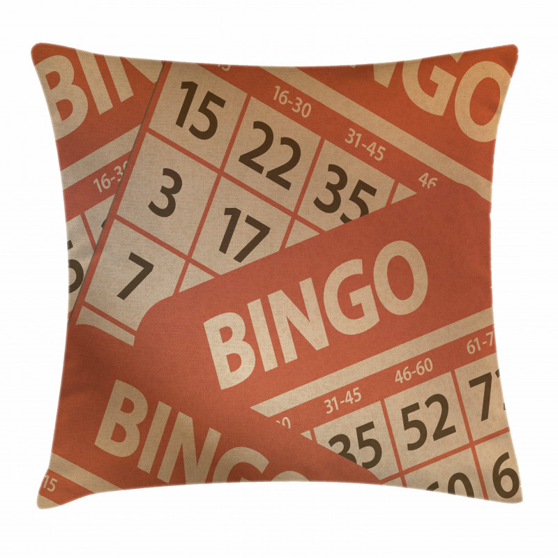 Graphic Game Cards Pile Pillow Cover