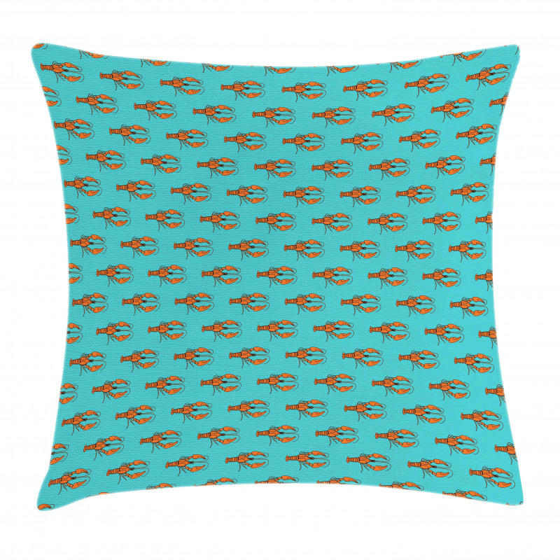 Boiled Lobster Food Pillow Cover