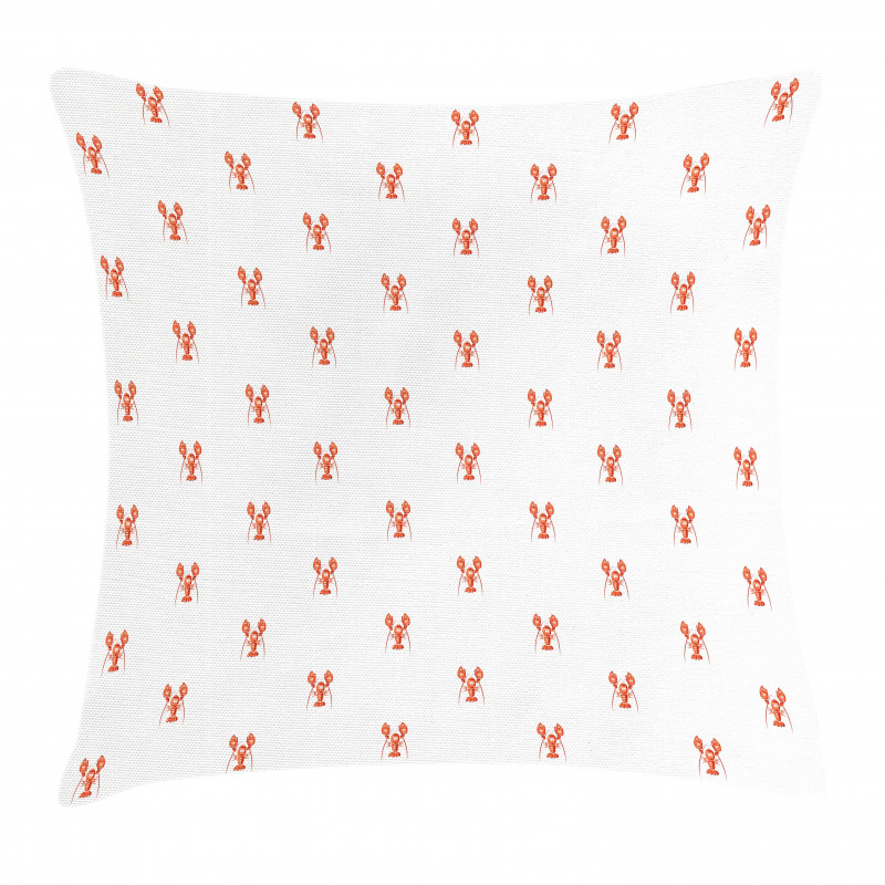 Symmetrical Lobsters Pillow Cover