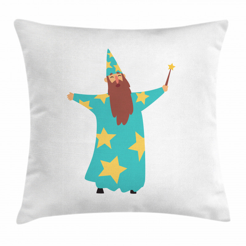 Cheerful Magician Book Pillow Cover