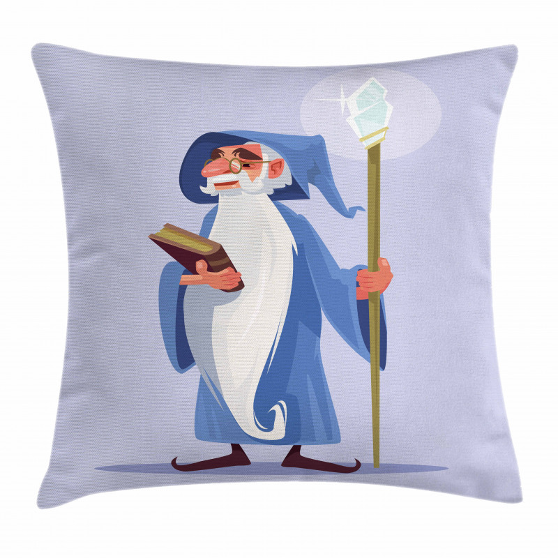 Smiling Old Sorcerer Pillow Cover