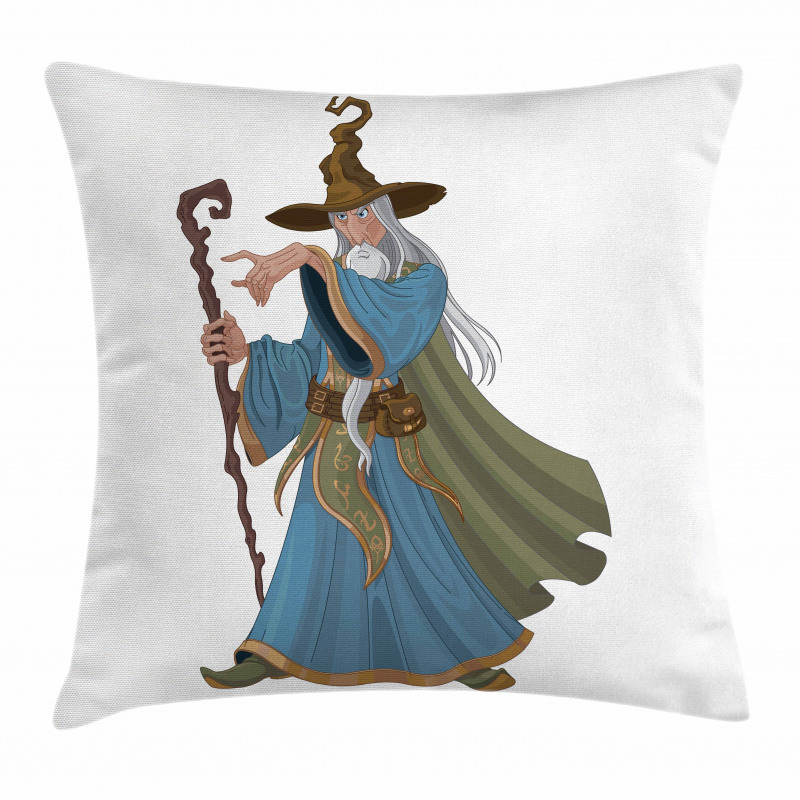 Strong Medieval Sorcerer Pillow Cover