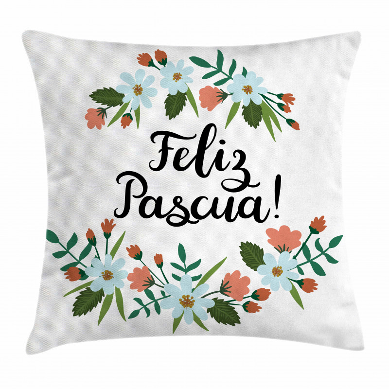 Feliz Pascua Easter Pillow Cover