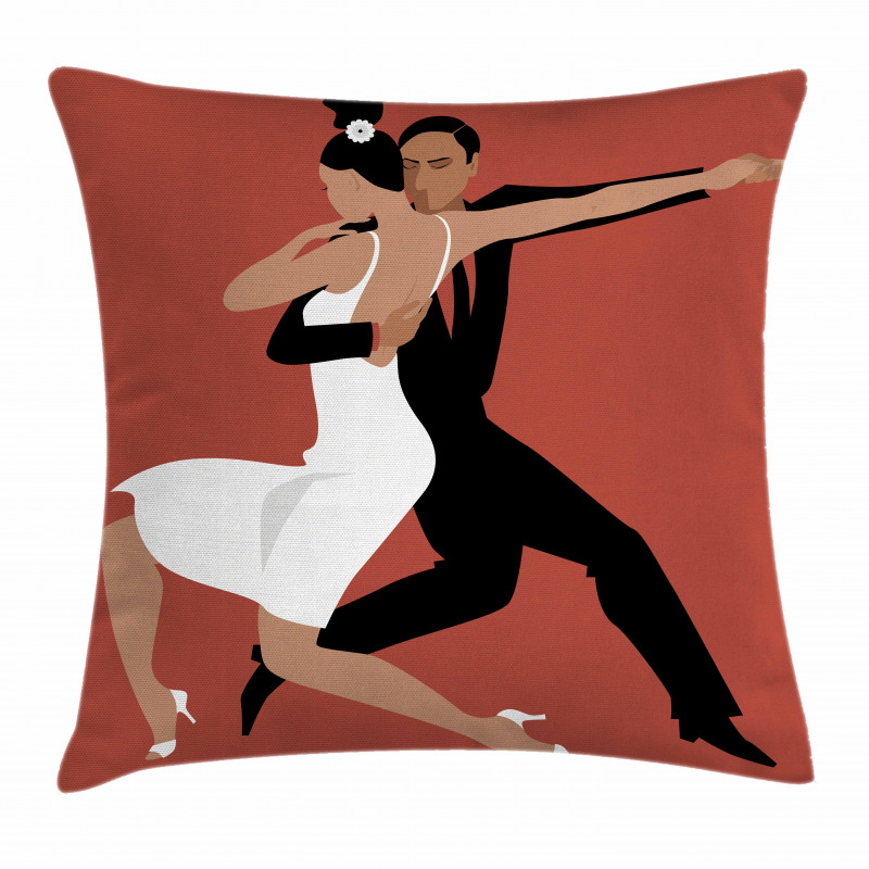 Latin Couple Dancing Pillow Cover