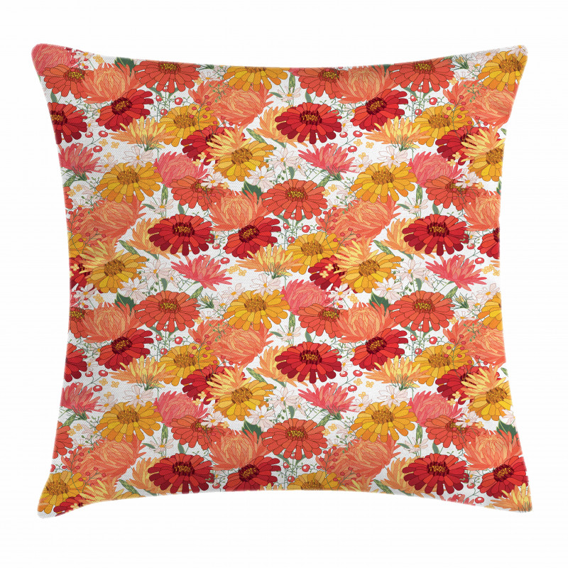 Spring Revival Blooms Pillow Cover