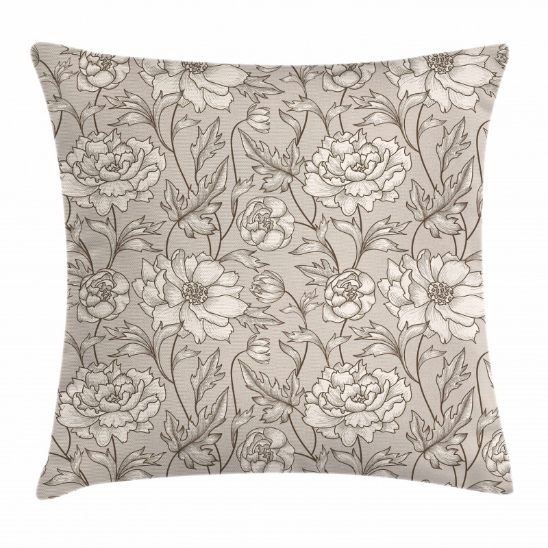 Classical Flower Petals Pillow Cover